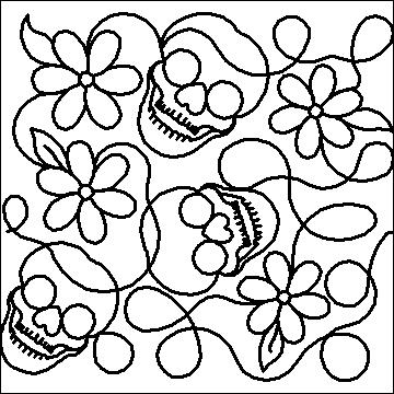 (image for) Skulls and Blossoms 2-L01882*